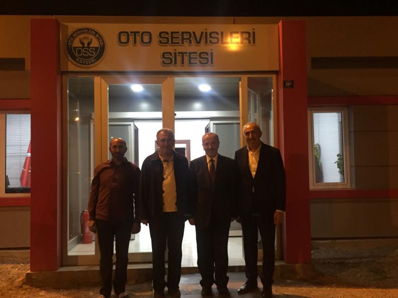 SANAYİ BÖLGELERİ GENEL MÜDÜRÜ SAYIN YAŞAR ÖZTÜRK' ÜN OTO SERVİSLERİ SİTEMİZİ ZİYARETİ